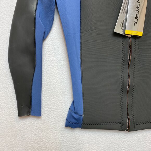 Rip Curl Wetsuit Top Mens M Blue Aggrolite E5 Neoprene Jacket - Picture 5 of 11